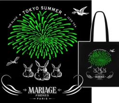 Hot MARIAGE FRÈRES TOTE BAG 'TOKYO SUMMER'